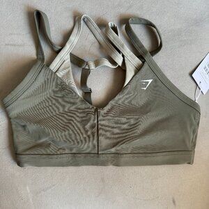 Green two-toned Gymshark sports bra